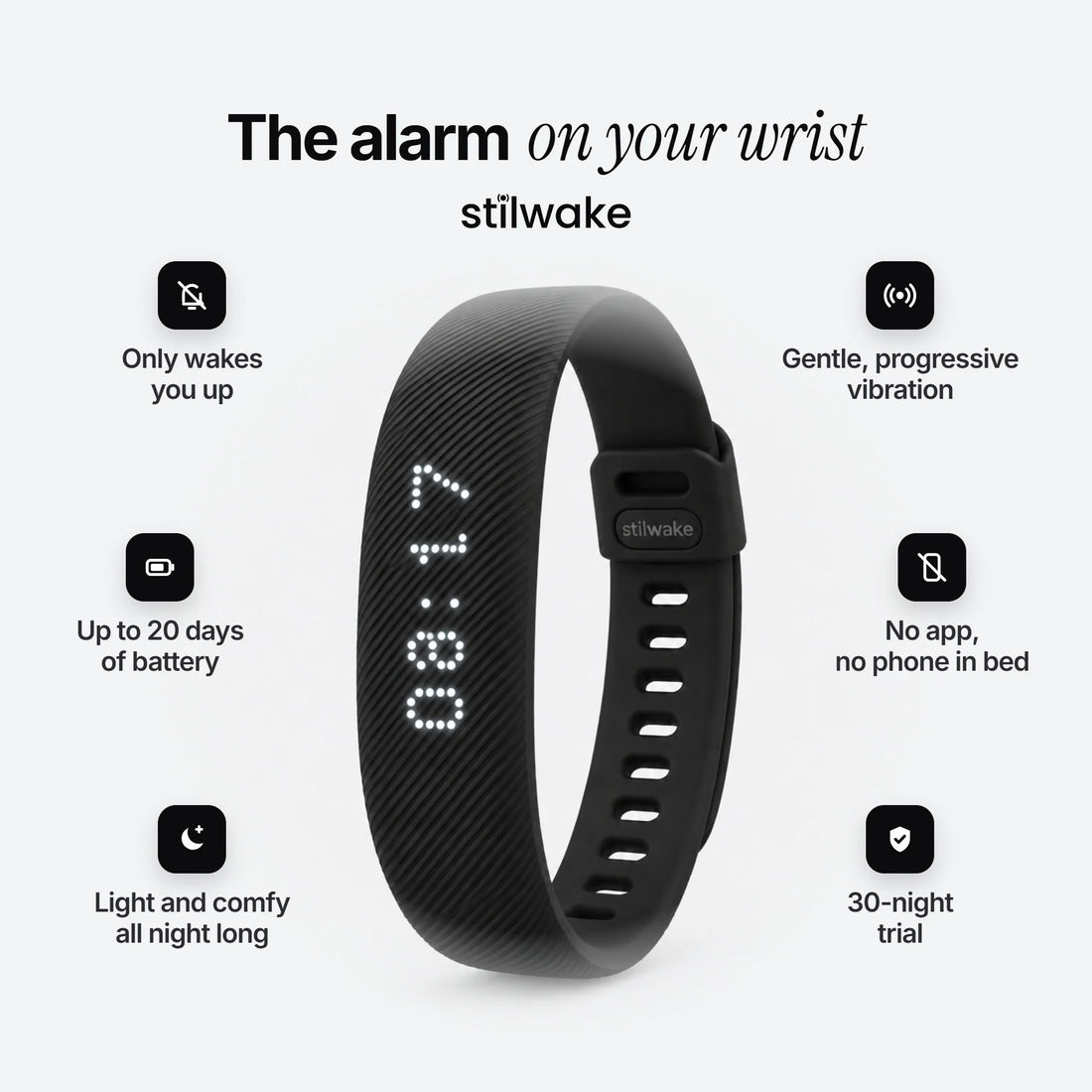 Bracelet Stilwake Pulse noir